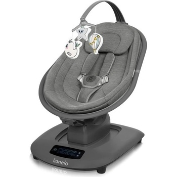 Lionelo - Детска люлка с мелодия BLOSSOM Grey Concrete + дистанционно управление (LN0362)