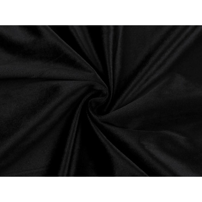 Velvet / samet oděvní hladký Varianta: 10 (84) černá, Balení: 1 m