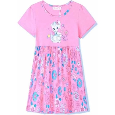 Kugo dívčí šaty KS2371 světle růžové – Zboží Dáma