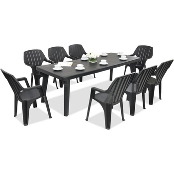 BICA Градински мебели Bergen/Alta за 8 души (BC437ANT-8xBC28ANT)