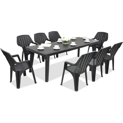 BICA Градински мебели Bergen/Alta за 8 души (BC437ANT-8xBC28ANT)