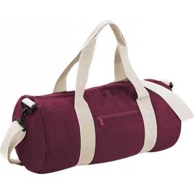 BagBase sportovní oválná přes rameno 20 l červená vínová bílá 50 x 25 x 25 cm BG140