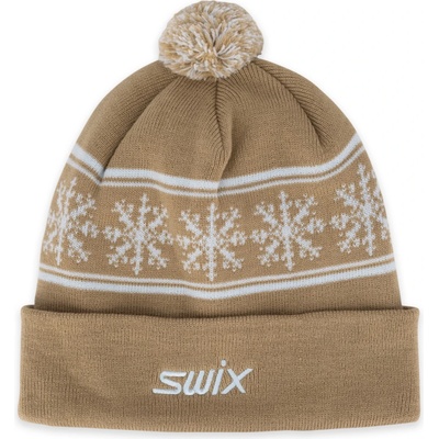 Swix Дамска зимна шапка (beanie) Swix Women's Scandi Beanie - Dune - размер 58 cm (904-4904-0112)