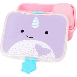 Skip Hop Комплект кутии за храна Skip Hop Zoo - 2 броя, нарвал (9I414510)