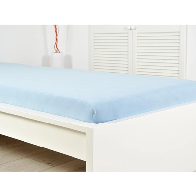 B.E.S. Petrovice Prostěradlo Froté PERFECT Světle modré 180x200