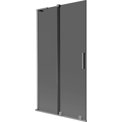 Mexen Velar L параван за вана, 2-крилен плъзгащ, 100 x 150 см, графит, gun metal - 896-100-003-41-95 (896-100-003-41-95)