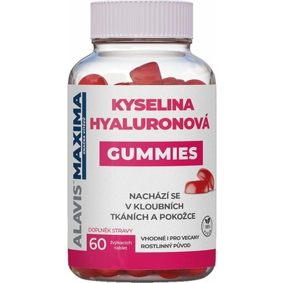 ALAVIS MAXIMA Kyselina hyalurónová gummies 60 žuvacích tabliet