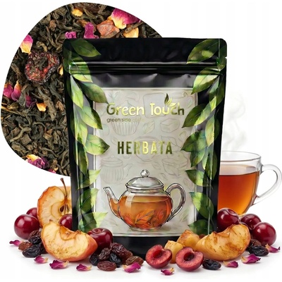 Green Touch čaj Pu-erh s čerešňou sypaný višňa jablko 50 g