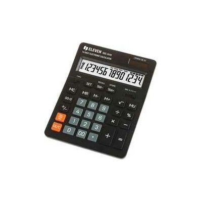 Eleven kalkulačka SDC554S, čierna, stolná, štrnásťmiestna, duálna napája, enie