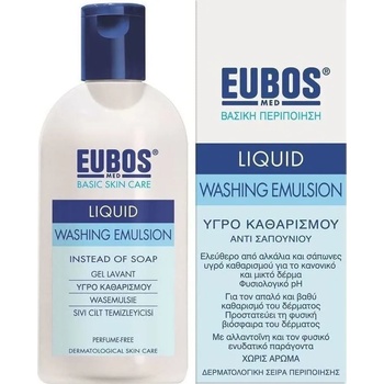 EUBOS Емулсия за измиване за проблемна, нечиста кожа , Eubos Blue Liquid Washing Emulsion 200ml