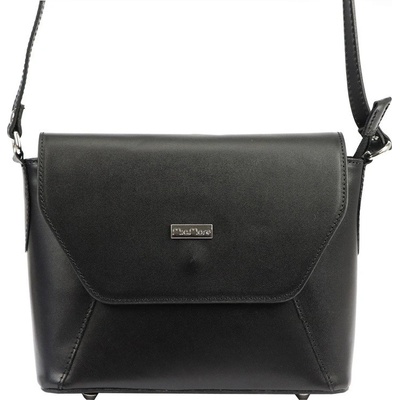 Mia More kožená crossbody kabelka re no. 020 Černá