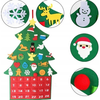 Guirma Adventní kalendář stromeček 70 x 55 cm