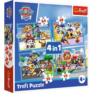Trefl Пъзел 4в1 Пес Патрул (34680)