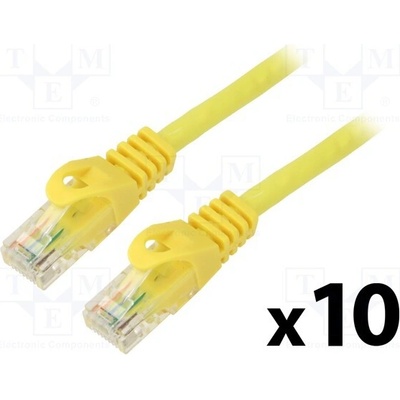 Lanberg PCU6-20CC-0100-Y Patch U/UTP Cat 6 RJ45 vidlice z obou stran lanko CCA