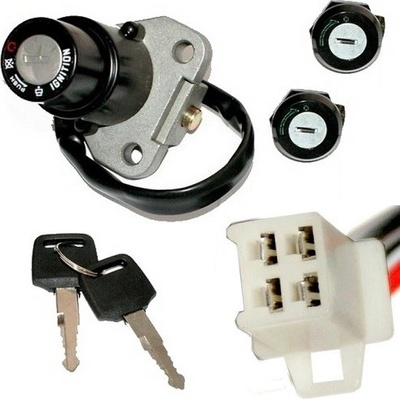 spínací skříňka + sada zámků skútr 4 pin samec -ZIPP - NEKEN , BENZER - SHAFT , GB - STREET | Zboží Auto