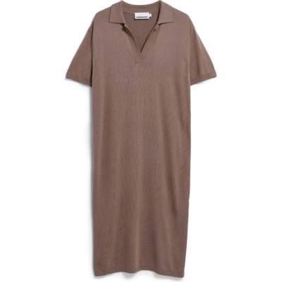 Armedangels Дамска рокля ARMEDANGELS Women's Fine Polo Knit Dress - Walnut Cream (134-1873-0212)