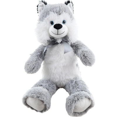 Pes Husky s mašlí 55 cm