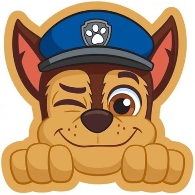 CARBOTEX Tvarovaný 3D vankúš vankúš Tlapková patrola Paw Patrol Chase 36x40