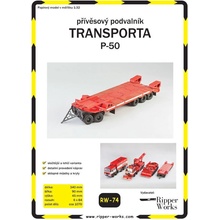 Transporta P-50 prívesový podvalník SŽDC