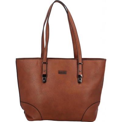 Stylová dámská koženková shopper taška Patiens hnědá
