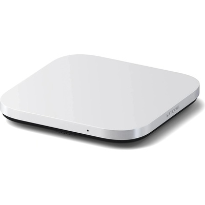 USB4 алуминиева външна кутия с USB-C за M. 2 NVMe SATA SSD дискове за Mac Mini M4 (2024) - Satechi USB4 Slim NVMe SSD Enclosure for Mac Mini M4 (сребрист) (ST-EU4SNSS)