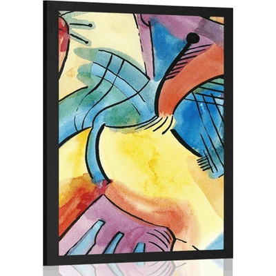 Plakát abstraktní umění - 60x90 silver