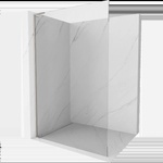 Mexen Kioto L душ стена Walk-in 85 x 200 см, прозрачна, четка никел - 800-085-103-97-00 (800-085-103-97-00)