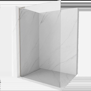 Mexen Kioto L душ стена Walk-in 85 x 200 см, прозрачна, четка никел - 800-085-103-97-00 (800-085-103-97-00)