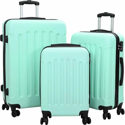 vidaXL Куфар 3 pcs Ментово зелен 50 x 31 x 78 см ABS пластмаса (42006253)