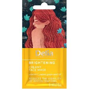 Delia Cosmetics Изсветляваща крем маска за лице, 8 ml
