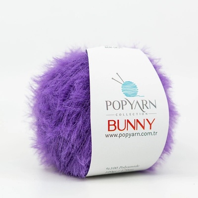 POPYARN Příze Bunny B06 - fialová, 100g 170m