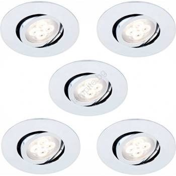 Výrobce po 1 ks К-кт 5x LED Димируема лампа за вграждане 1xLED/4, 5W/230V лъскав хром (P4053)