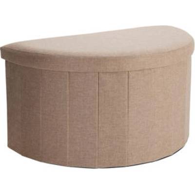 STORAGE SOLUTIONS Taburet s úložným prostorem 69 × 38 cm béžová KO-170499880bezo