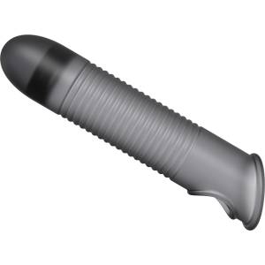 SuperLove Ultra Thin Liquid Silicone Penis Sleeve Ribbed Medium