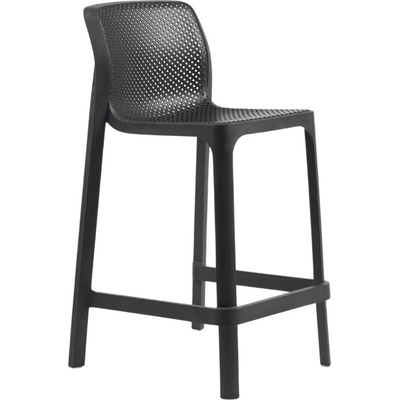 Nardi Net 65 cm Antracitově šedá plastová zahradní barová židle