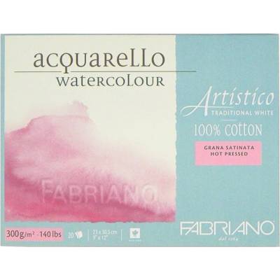 Fabriano Artistico Hot pressed 12,5x18cm 300g blok pro akvarel