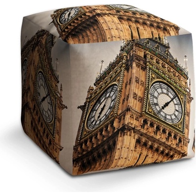 Sablio Taburet Cube Clock tower: 40x40x40 cm