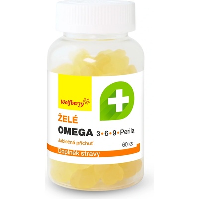 Wolfberry Omega 3,6,9 a perila želé s jablčnou príchuťou 60 kapsúl