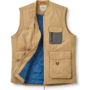 Passenger Мъжки синтетичен елек Passenger Explorers Organic Cotton Canvas Vest Synthetic vest - Stone - размер XL (032-1453-0114)
