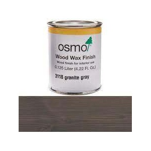 Osmo Wood Wax Finish 3118 Гранит сиво - декор вакса 0.375л (6416)