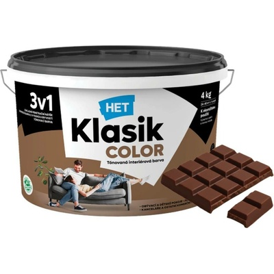 HET Klasik Color 3v1 - 8kg, KC0277 Hnědý čokoládový