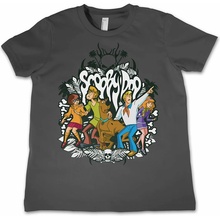 Scooby Doo tričko Scared Scooby Doo Dark Grey