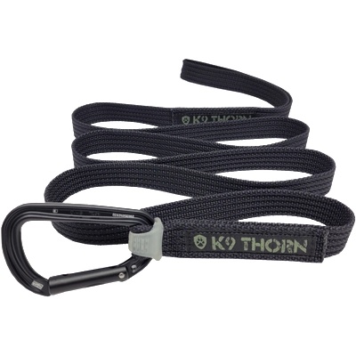 K9 Thorn Каишка с карабинер Petzl, черна, L (0143/16.BLK.L)