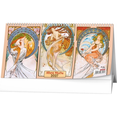 Alfons Mucha stolní 2027