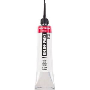 Amsterdam Relief Боя за стъкло White 20 ml 1 бр (58041001)