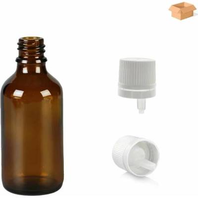 Luna Skleněná lékovka s kapajícím uzávěrem 50 ml 110 ks