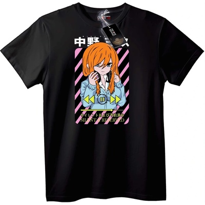 NOONEBRAND Тениска Anime Silent & Rebell - M, Black