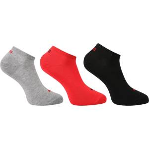 PUMA Комплект от три - ниски чорапи Puma многоцветни Puma | Cheren Cherven Siv Mnogotsveten | МЪЖЕ | M