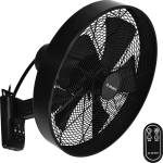 ZEVENTI - Стенен вентилатор freeze 50w/230v Ø 40 см черен + дистанционно управление (zv0017)