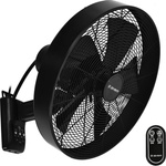 ZEVENTI - Стенен вентилатор freeze 50w/230v, с диаметър 45 см, черен + дистанционно управление (zv0017)
